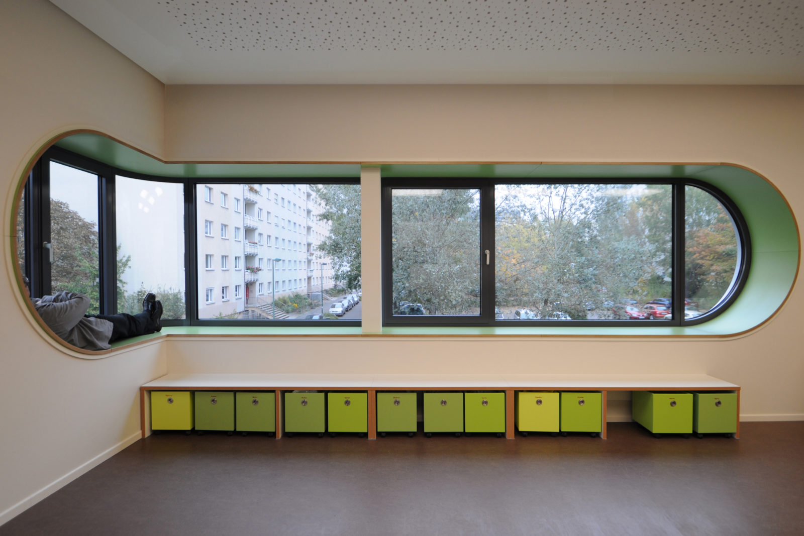 Umbau Werner-Vogel-Schule Leipzig, Lößnig - Eckfenster